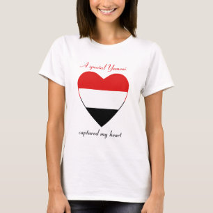 Camiseta del amor de la bandera de Yemen
