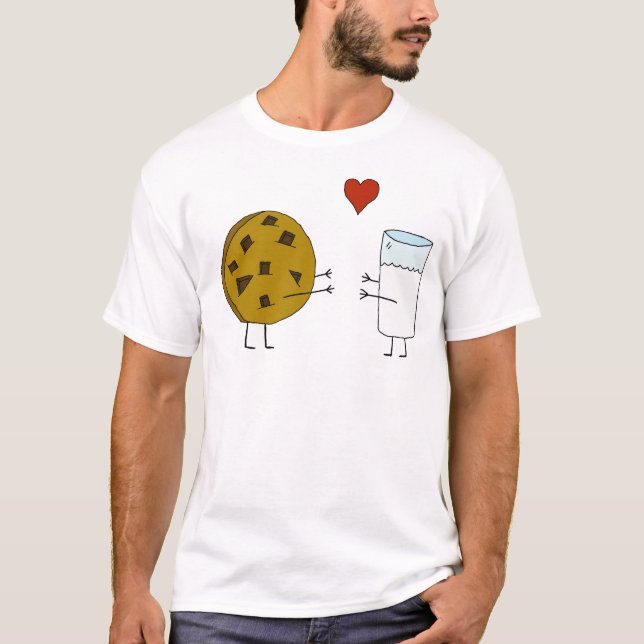 Camiseta del amor de la galleta y de la leche (Anverso)