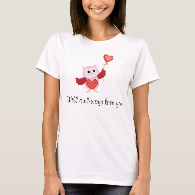 camiseta del amor de las Búho-maneras (Anverso)