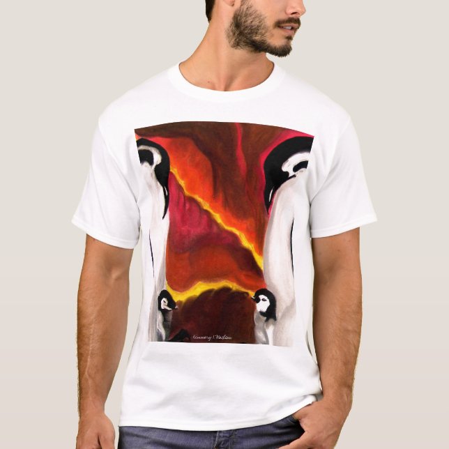 Camiseta del amor del pingüino (Anverso)