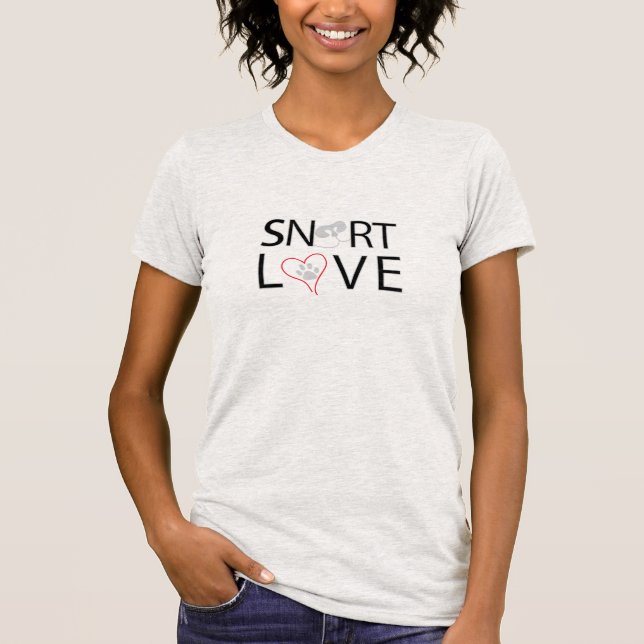 Camiseta del AMOR del SNORT (Anverso)