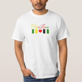Camiseta del amor del valor uno