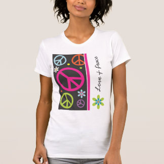 Camiseta del amor y del signo de la paz