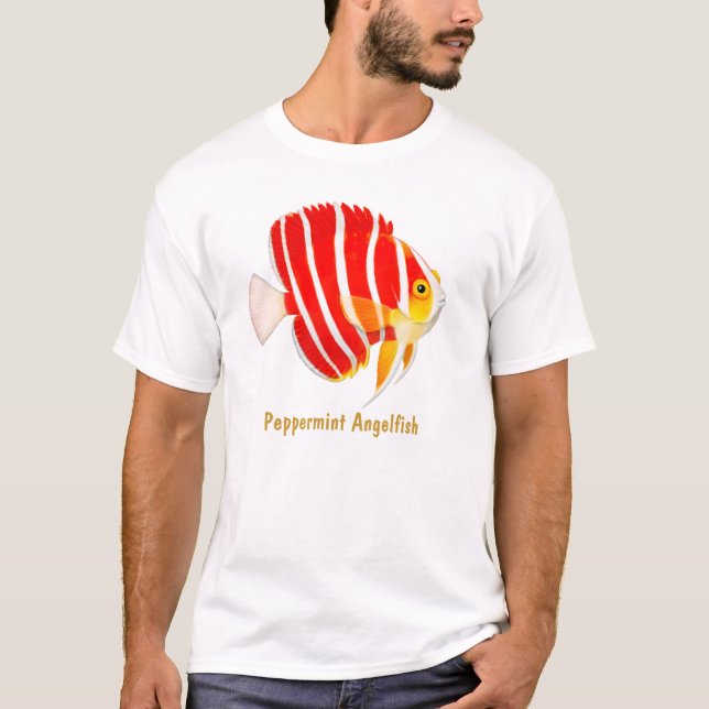 Camiseta del Angelfish de la hierbabuena del (Anverso)