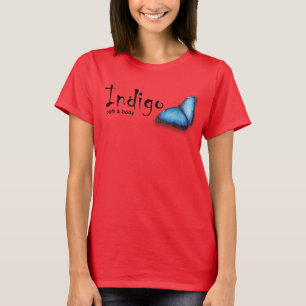 Camiseta del añil de Flowy