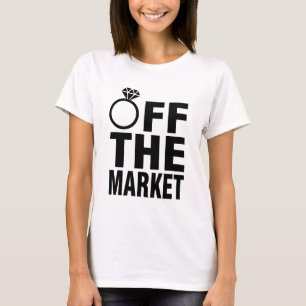 Camiseta Del anillo del mercado novia personalizada