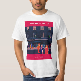 Camiseta del aniversario de Ronnie Scott 50.o