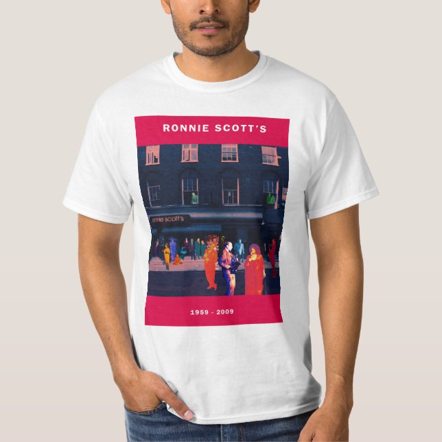 Camiseta del aniversario de Ronnie Scott 50.o (Anverso)