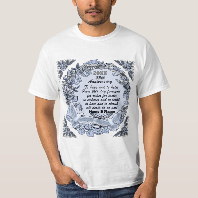 Camiseta del aniversario del Boda de Plata (Anverso)