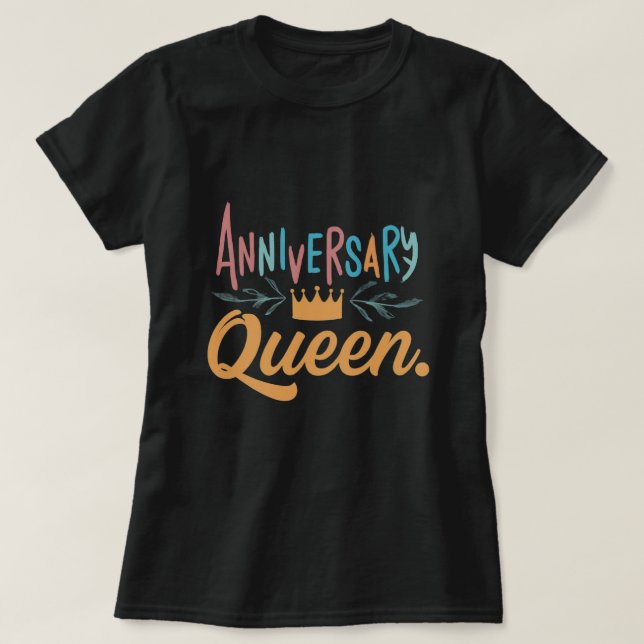 Camiseta del aniversario para la mujer (Diseño del anverso)