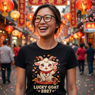 Camiseta del Año del Cabrito de Fuego 2027 Año Nue