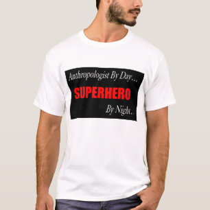 Camiseta del antropólogo del super héroe