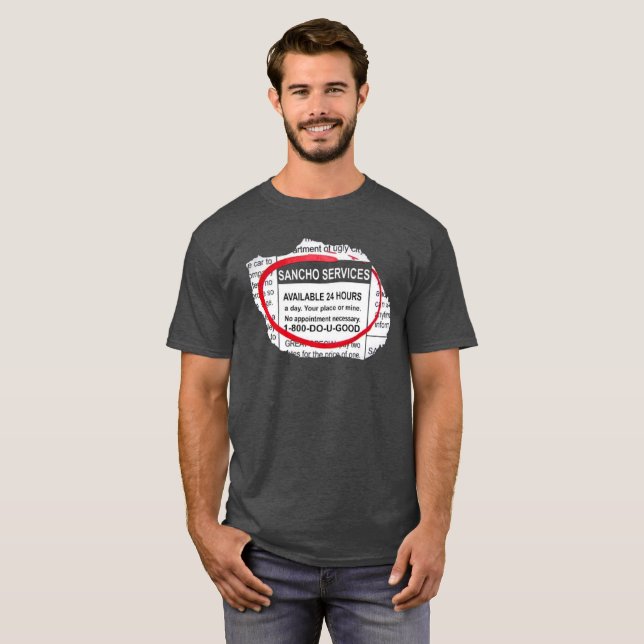 Camiseta del anuncio de Sancho (Anverso completo)