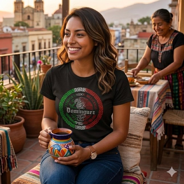 Camiseta del apellido Domínguez (Domínguez Last Name México emblem shirt)
