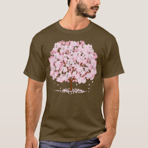 Camiseta del árbol de cerezos de Sakura