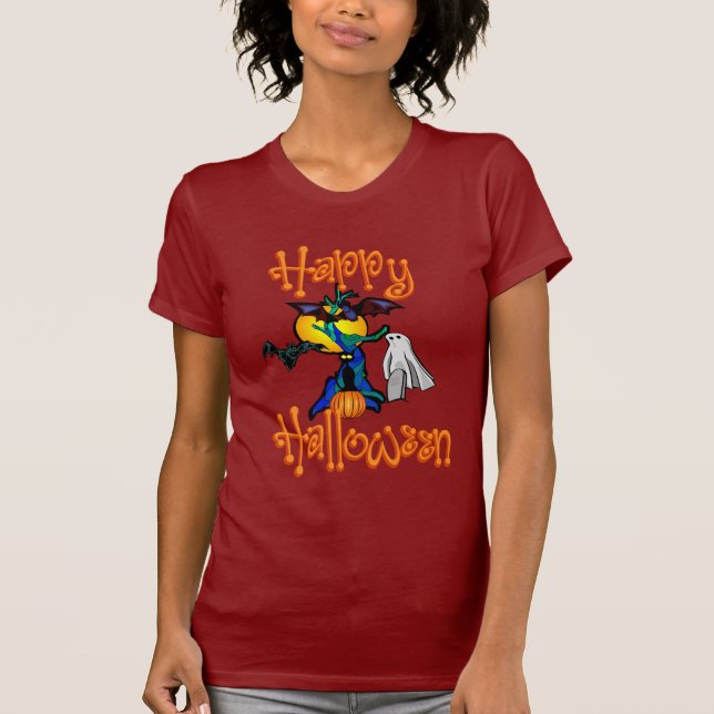 Camiseta del árbol de Halloween (Anverso)
