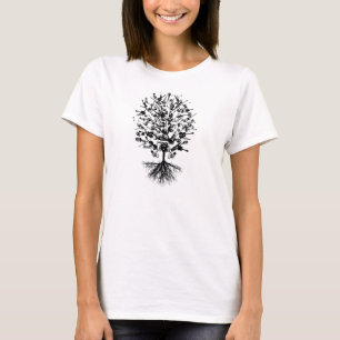 Camiseta del árbol de los instrumentos musicales