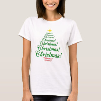 Camiseta del árbol de navidad