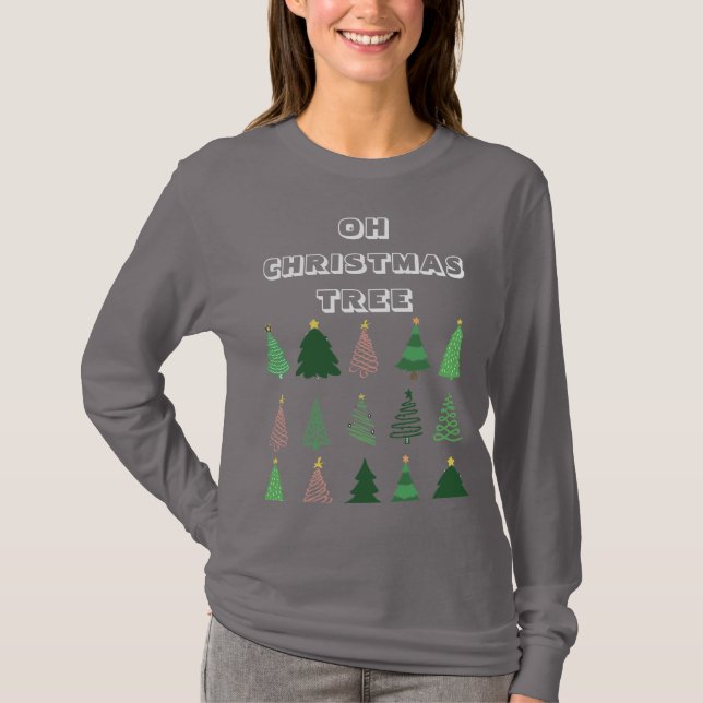 ¡Camiseta del árbol de Navidad! Camiseta (Anverso)