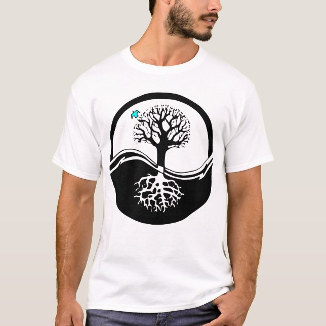 Camiseta del árbol de Yin Yang (Anverso)