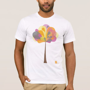 Camiseta del árbol del color