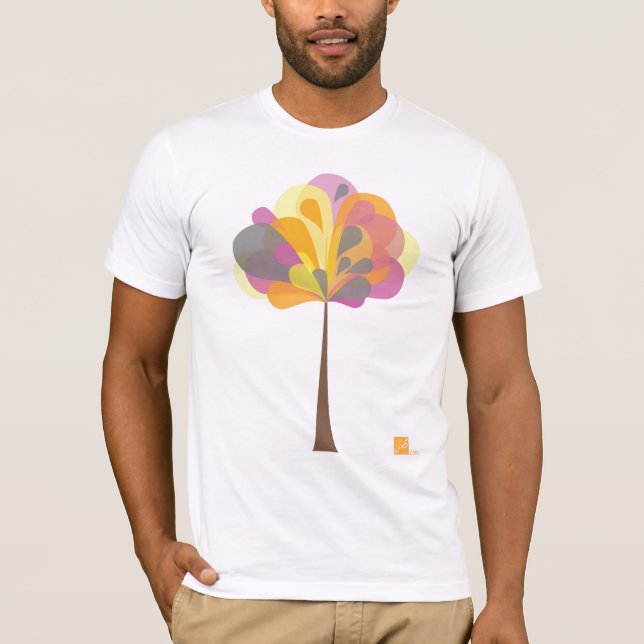 Camiseta del árbol del color (Anverso)