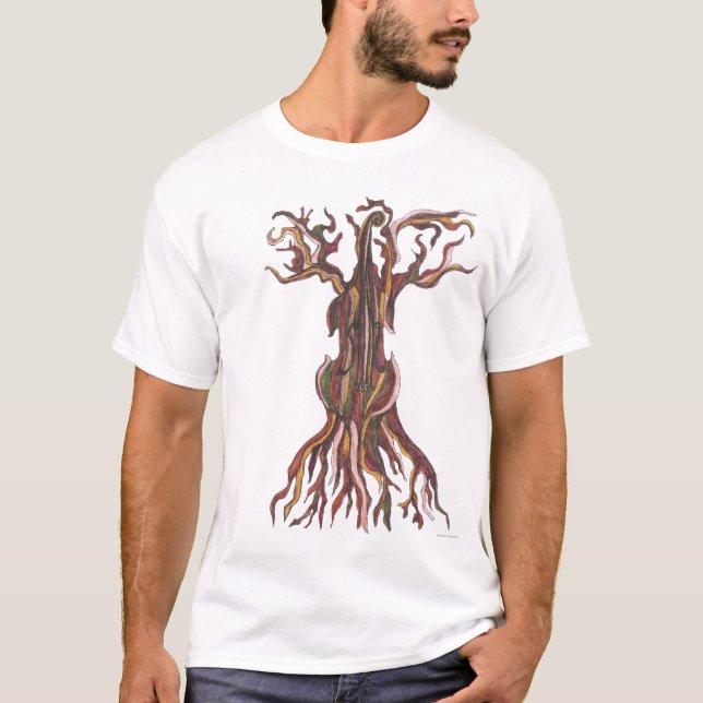 Camiseta del árbol del violoncelo (Anverso)