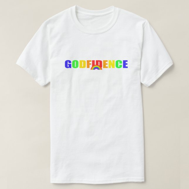 Camiseta del arco iris de Godfidence (Diseño del anverso)