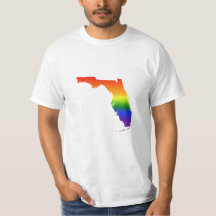 Camiseta del arco iris de la Florida