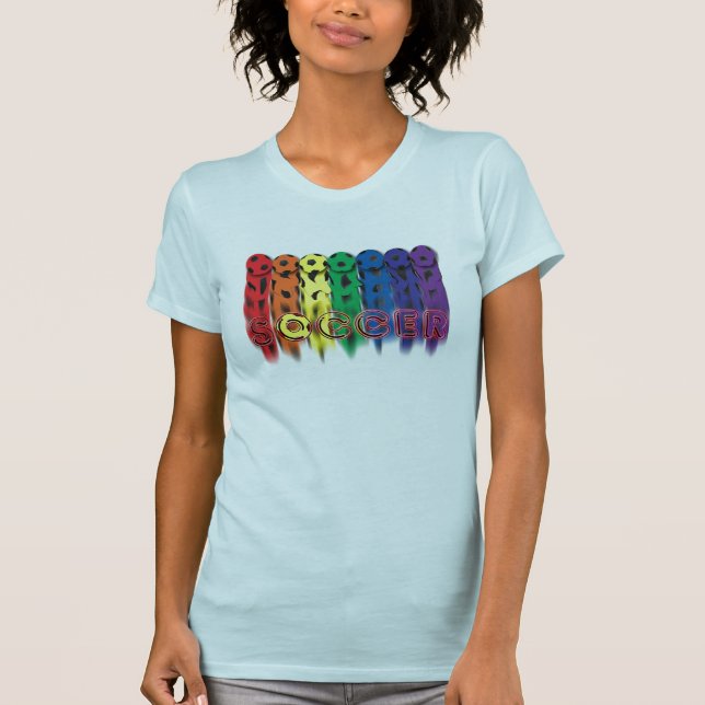Camiseta del arco iris del fútbol (Anverso)