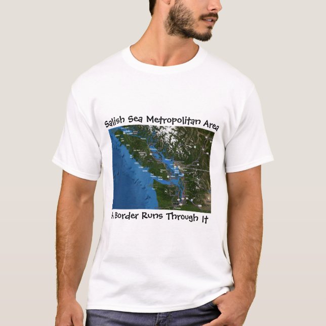 Camiseta del área del metro del mar de Salish (Anverso)