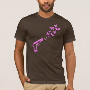 Camiseta del arma de la mariposa/camiseta del Día