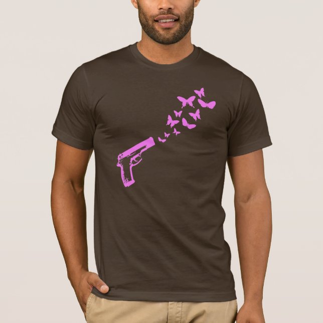 Camiseta del arma de la mariposa/camiseta del Día (Anverso)