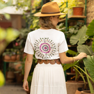 Camiseta Del Arte de Flor Prensada Original por S. Frigui