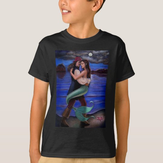 Camiseta del arte de la fantasía de la sirena del