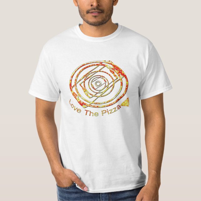 camiseta del arte de la pizza (Anverso)