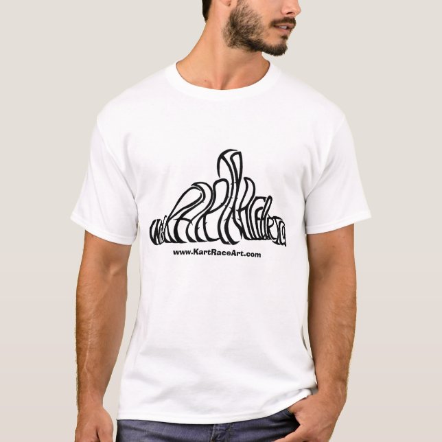 Camiseta del arte de la raza de Kart (Anverso)