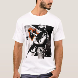 Camiseta del arte de la tropa