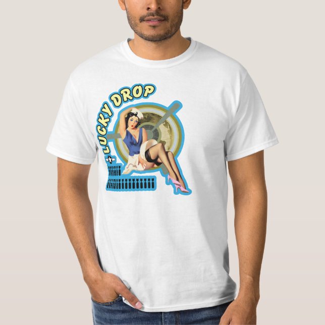 Camiseta del arte del ala de WWII (descenso (Anverso)