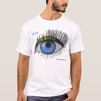 Camiseta del arte del alcohol de "ICU"