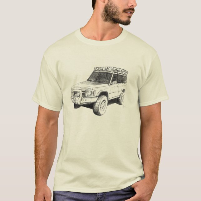 Camiseta del arte del camión de Land Rover (Anverso)