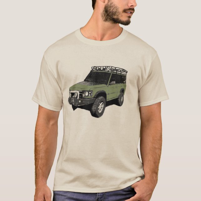 Camiseta del arte del camión de Land Rover (Anverso)