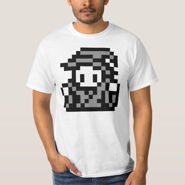 Camiseta del arte del pixel del Sprite de Mage (Anverso)