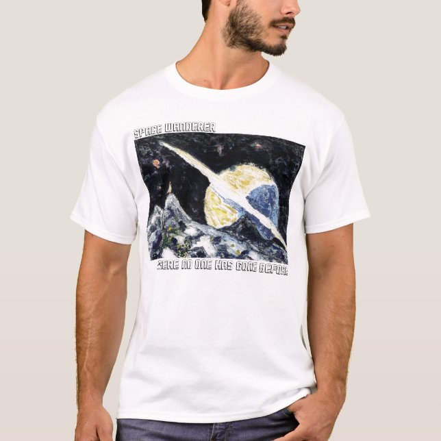 Camiseta del arte del vagabundo del espacio (Anverso)