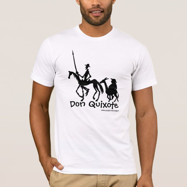 Camiseta del arte gráfico del Don Quijote y de (Anverso)