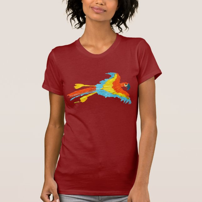 Camiseta del arte: Loro tropical (Anverso)