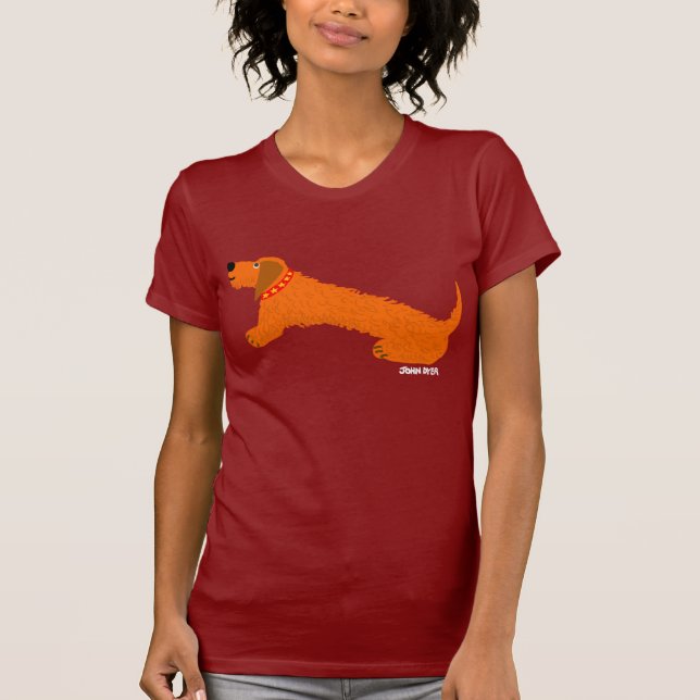 Camiseta del arte: Perro de salchicha (Anverso)