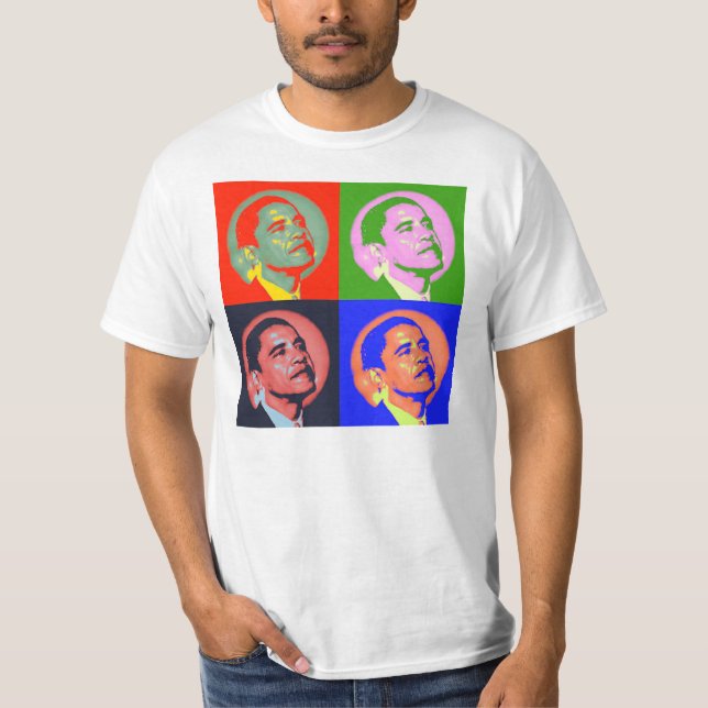 Camiseta del arte pop de Barack Obama (Anverso)