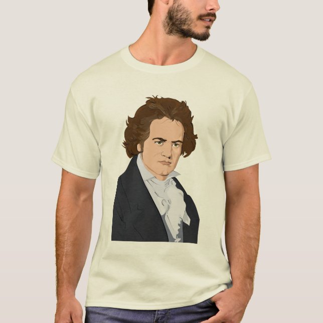 Camiseta del arte pop de Beethoven (Anverso)