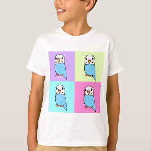 Camiseta del arte pop de Budgies